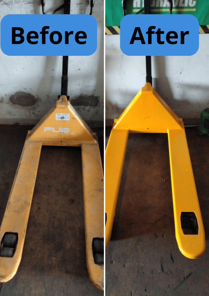Before-After Service Hand Pallet Dunia Lifting